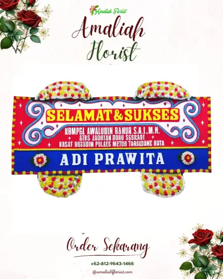 Papan Bunga Ucapan Selamat Wonotolo